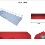 Ангар спортивный 15х40